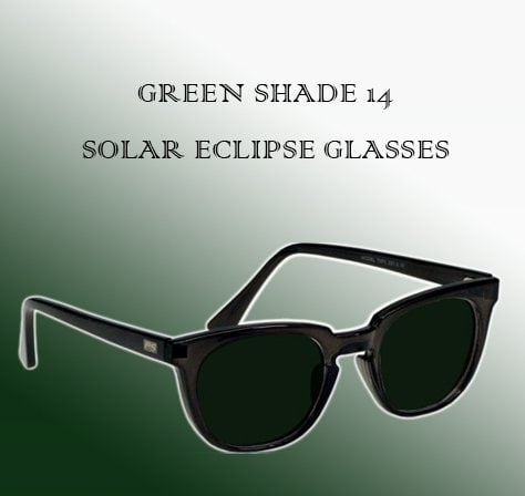 green shade 14 solar eclipse glasses
