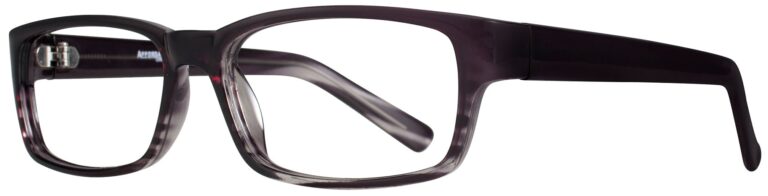 Affordable Designs Ben Eyeglasses, Black Fade. Angled left