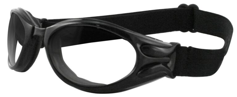 Bobster Igniter Goggle, Gloss Black frame with RX lens. Angled left