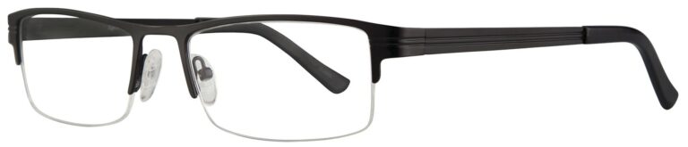 Eight to Eighty Artie Eyeglasses, Black frame. Angled left