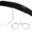 Wiley X Saber in Matte Black Frame with Clear Lenses with RX Insert, WX-303RX Swatch