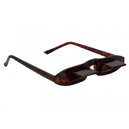 Prism Glasses - Bed Spectacles for Reading and TV Viewing, Tortoise