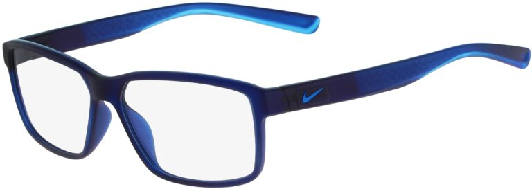 Nike 7092 405 Mt Crystal Midnight Navy Photo Frame Mt Crystal Midnight Navy Photo Lens Angled Side Left