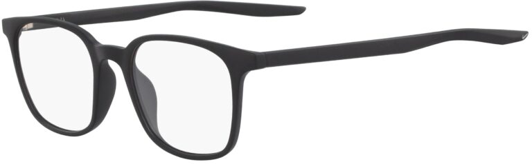 Nike 7124 001 Matte Black Frame Matte Black Lens Angled Side Left