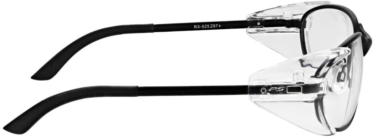 Model RX-525 Metal Safety Glasses in Black RX-525-BK