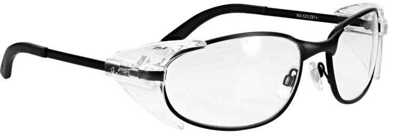 Model RX-525 Metal Safety Glasses in Black RX-525-BK