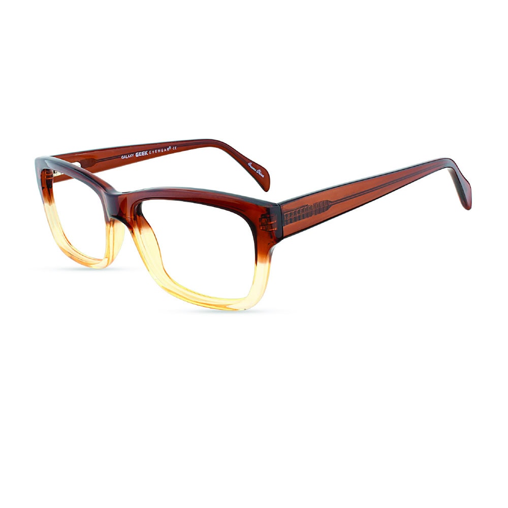 brown geek glasses