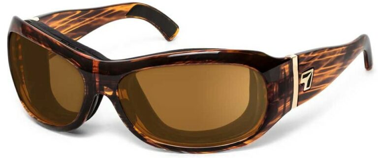 7 Eye Briza Tortoise Copper Lenses Prescription Sunglasses RX Safety
