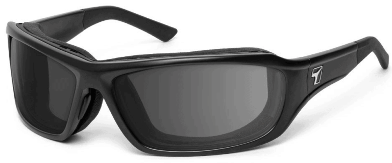7 Eye Derby Matte Black Gray Lenses Prescription Sunglasses RX Safety