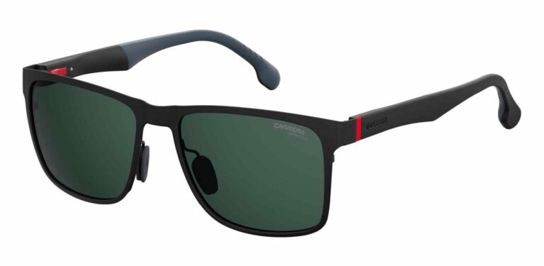 Carrera 8026S Sunglasses Matte Black Angle Side Left
