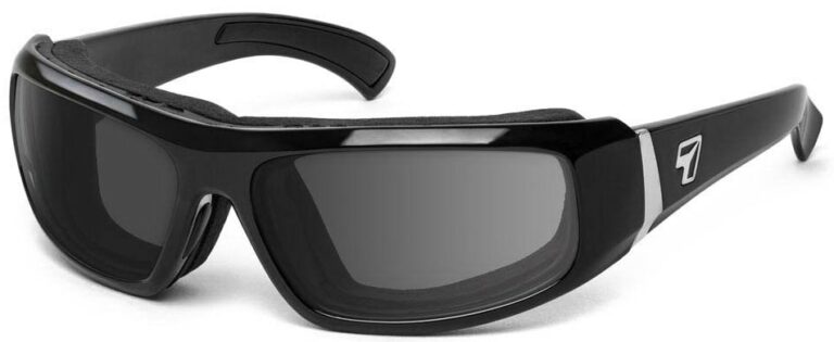 7 Eye Bali Glossy Black Gray Lenses Prescription Sunglasses RX Safety