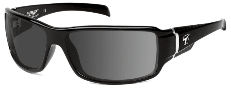 7 Eye Cody Black Carbon Gray Lenses Prescription Sunglasses RX Safety
