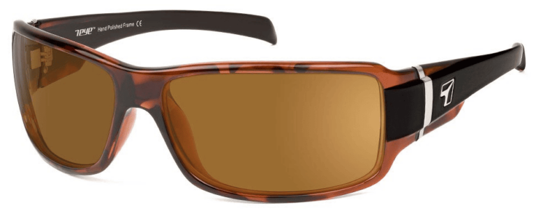 7 Eye Cody Black Tortoise Copper Lenses Prescription Sunglasses RX Safety