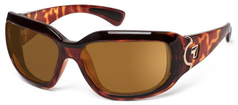 7 Eye Leveche Light Tortoise Copper Lenses Prescription Sunglasses RX Safety