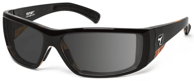 7 Eye Maestro Black Tortoise Gray Lenses Prescription Sunglasses RX Safety