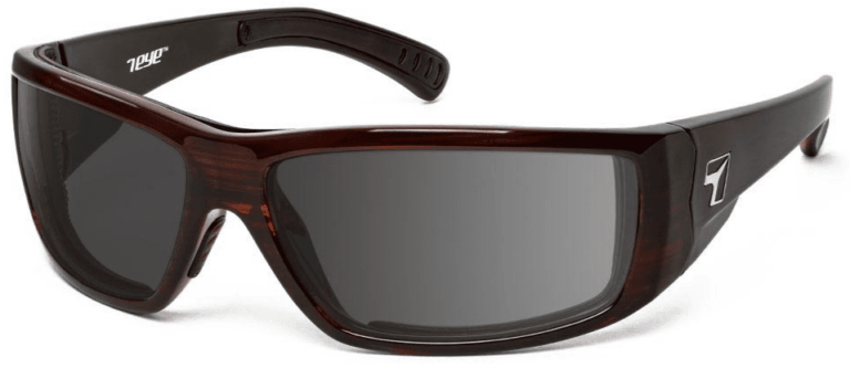 7 Eye Maestro Mahogany Gray Lenses Prescription Sunglasses RX Safety