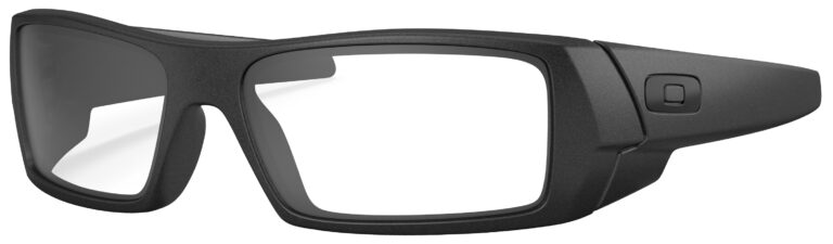 Oakley Gascan Glasses in a Steel frame. Angled left