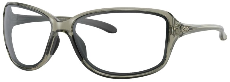 Oakley Cohort Glasses in a Gray Ink Frame. Angled Left