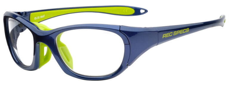 recspecs-rs50goggles-shinynavygreen-angleleft-RXSafety