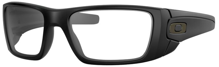 Oakley Fuel Cell Glasses in a Matte Black frame. Angled left