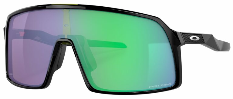 Oakley Sutro Sunglasses, Black Ink with Prizm Jade Lenses. Angled left