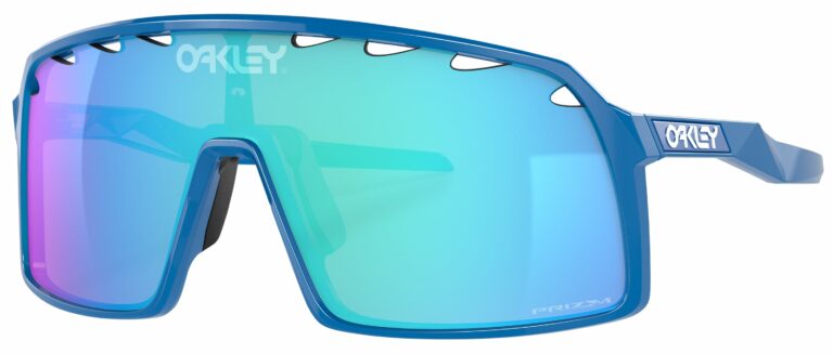 Oakley Sutro Sunglasses, Sapphire with Prizm Sapphire Lenses. Angled left