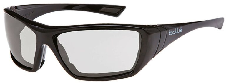 Bolle Hustler Safety Glasses with Black frame. BO-HUSTLER-40149-RX