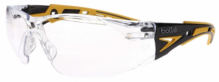 Bolle Rush+ Yellow/Black Clear Safety Glasses BO-RUSH+-40243