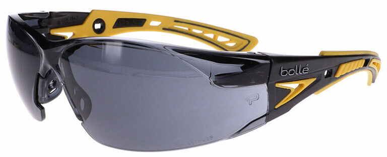 Bolle Rush+ Yellow/Black Smoke Safety Glasses BO-RUSH+-40244