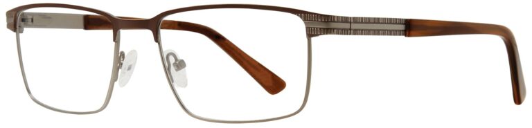 Eight to Eighty Lincoln Eyeglasses, Brown frame. Angled left