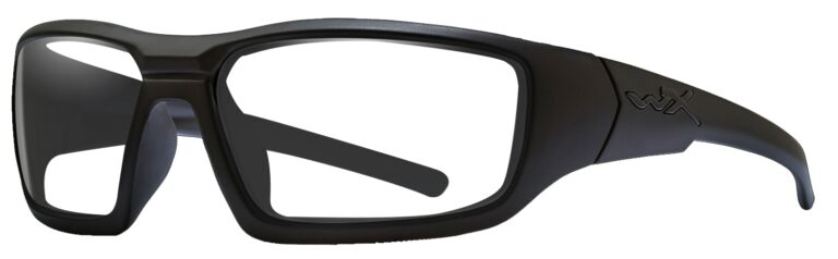 Wiley X Censor in Matte Black Frame, Angled to the Side Left