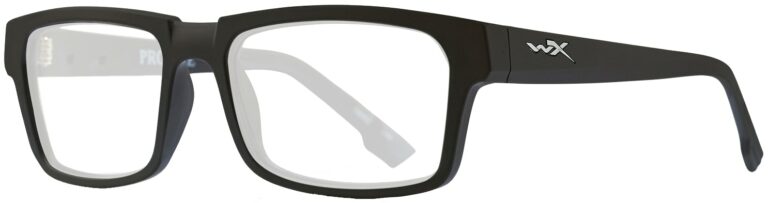 Wiley X Worksight Profile in Matte Black Frame, Angled to the Side Left