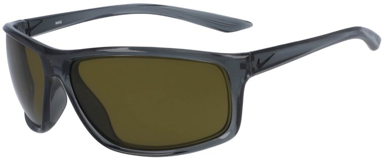 Nike Adrenaline E in Dark Grey Black Frame with Terrain Tint Lenses, Angled Side Left