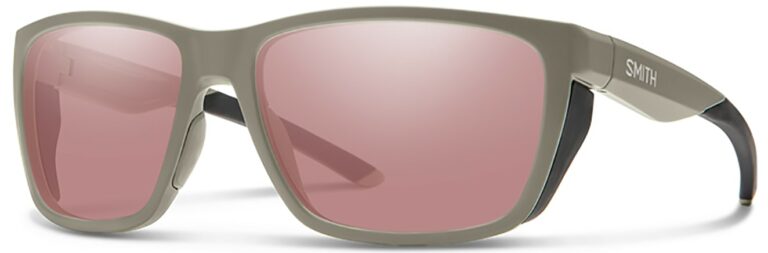 Smith Optics Longfin Elite Sunglasses in Tan 499 Frame with Ignitor Lenses Side Left Angle