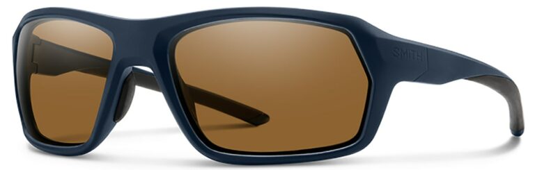 Smith Opitcs Rebound Elite Matte Deep Ink Frame with Polarized Brown Lenses Side Left Angle