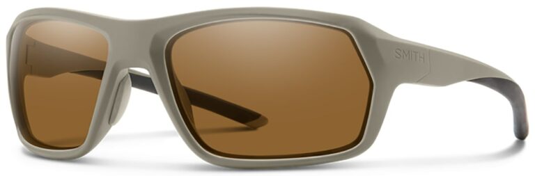 Smith Optics Rebound Elite Tan 499 Frame with Polarized Brown Lenses Side Left Angle