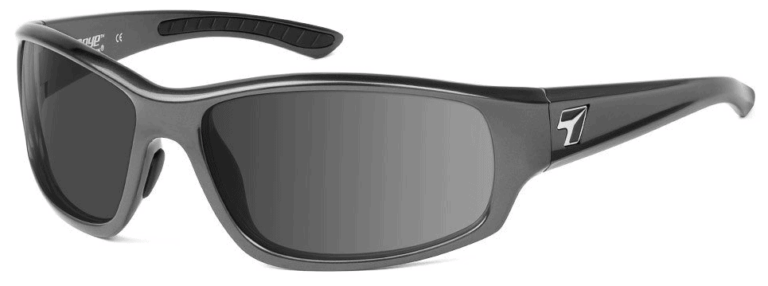 7 Eye Rake Charcoal Gray Lenses Prescription Sunglasses RX Safety