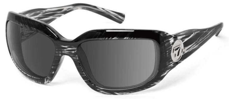 7 Eye Shasta Black Striped Tortoise Gray Lenses Prescription Sunglasses RX Safety