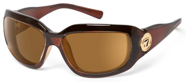 7 Eye Shasta Crystal Chocolate Copper Lenses Prescription Sunglasses RX Safety