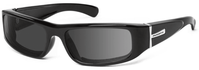 7 Eye Typhoon Glossy Black Gray Lenses Prescription Sunglasses RX Safety