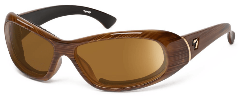 7 Eye Zephyr Sandalwood Copper Lenses Prescription Sunglasses RX Safety