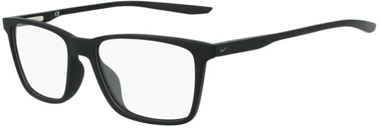 Nike 7286 001 Matte Black Frame Matte Black Lens Angled Side Left