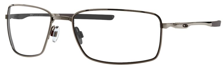 Oakley Square Wire Glasses, Tungsten frame. Angled Left