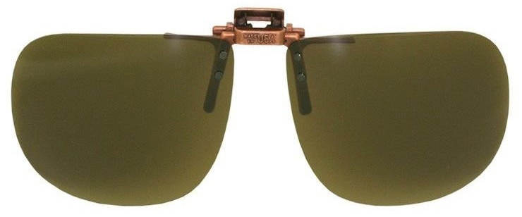 Large Square Polarized Clip On Sunglasses