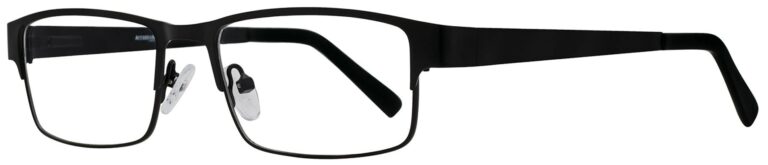Affordable Designs Wrangler Eyeglasses, Black frame. Angled left