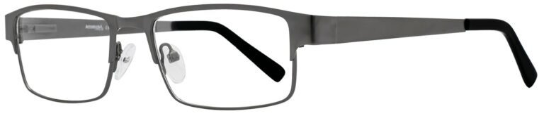 Affordable Designs Wrangler Eyeglasses, Gunmetal frame. Angled left