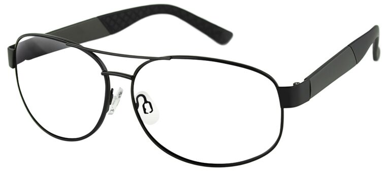 Bobster Commander Glasses, in a Matte Metallic Charcoal/Matte Black Metal Frame. Angled left