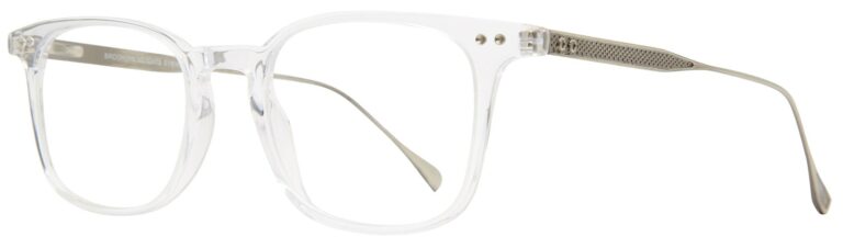 Brooklyn Heights Fillmore Eyeglasses, Crystal frame. Angled left