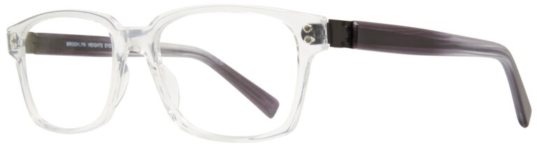 Brooklyn Heights Galaxy Eyeglasses, Crystal frame. Angled left