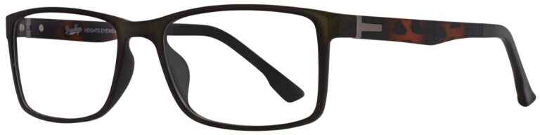 Brooklyn Heights Jacob Eyeglasses, Gray matte and Tortoise frame. Angled left